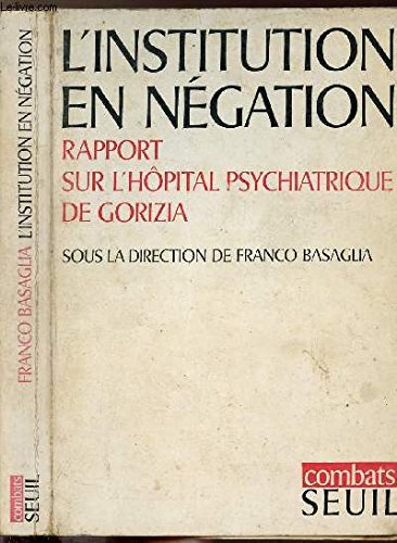 L'institution en négation book