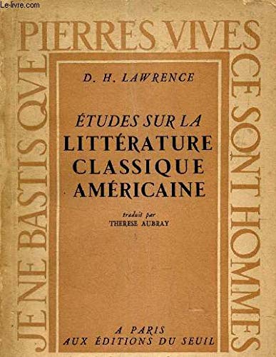 Etudes sur la littérature classique américaine Books