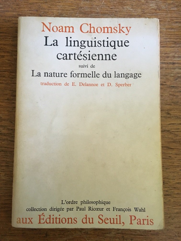 La Linguistique cartésienne : la nature formelle du langage book