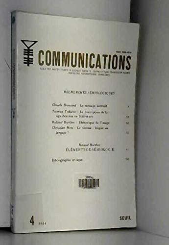 Communications, n° 04, Recherches sémiologiques Books