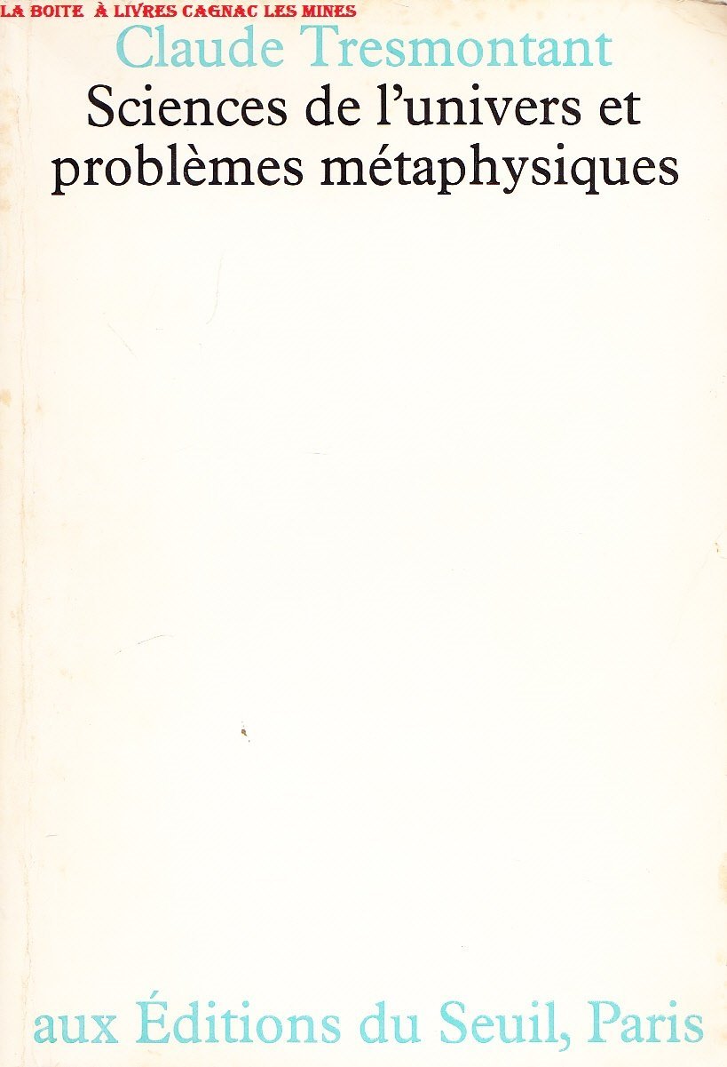 Sciences de l'univers et problèmes métaphysiques book