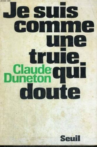 Je suis comme une truie qui doute book