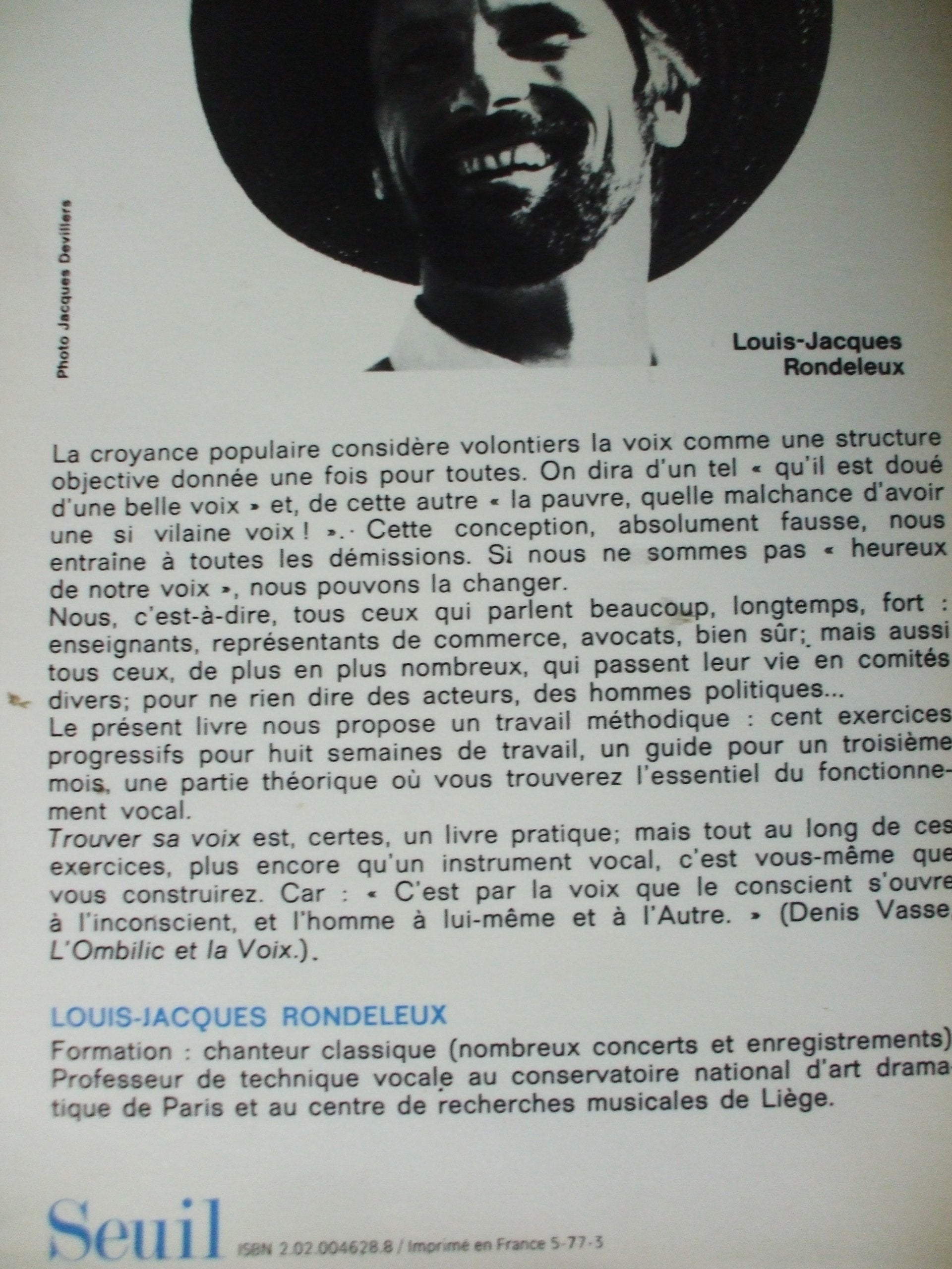 Trouver sa voix. Petit guide de travail vocal book