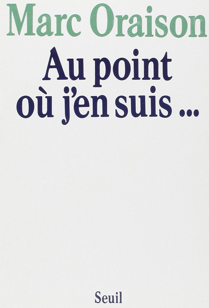 Product Image: Au point où j'en suis