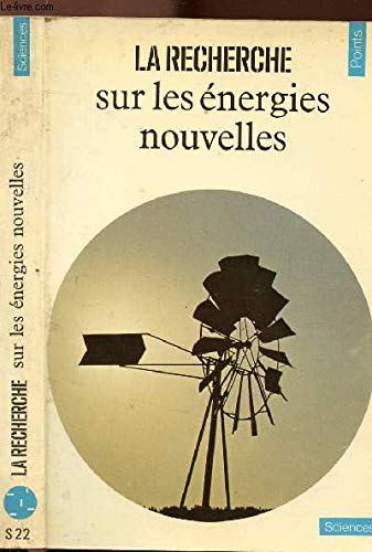 La Recherche sur les énergies nouvelles book