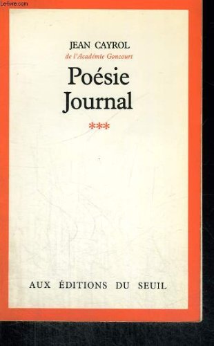 Poésie-Journal. Vol. 3 Contemporary literature