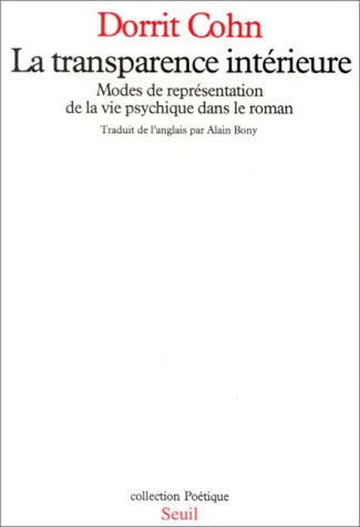 La Transparence intérieure : modes de représentation de la vie psychique dans le roman Books