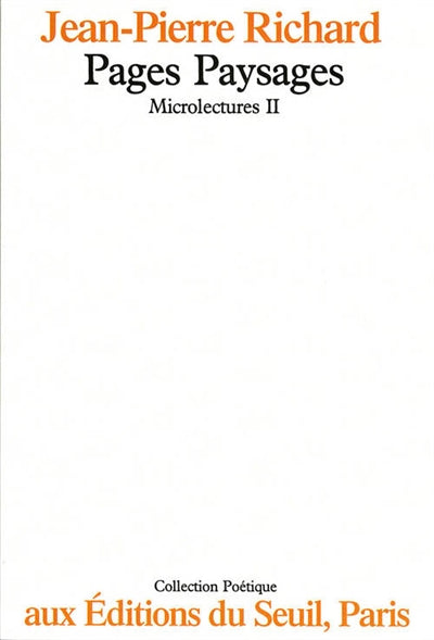 Product Image: Microlectures. Vol. 2. Pages paysages