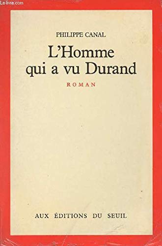 L'homme qui a vu Durand book