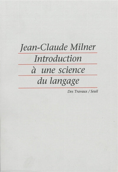 Product Image: Introduction à une science du langage