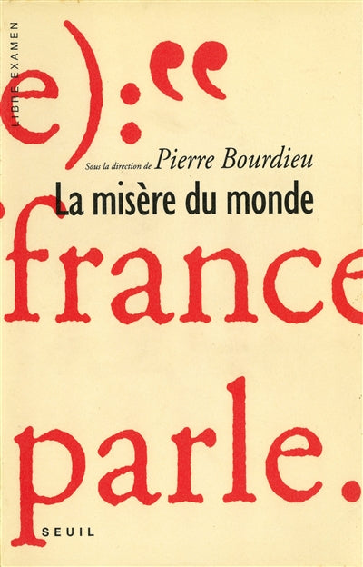 Product Image: La misère du monde