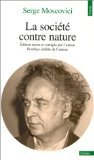 La société contre nature book