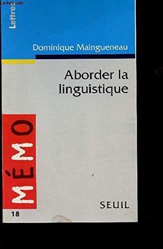 Aborder la linguistique Books