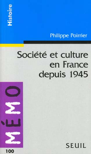 Société et culture en France depuis 1945 Social Sciences
