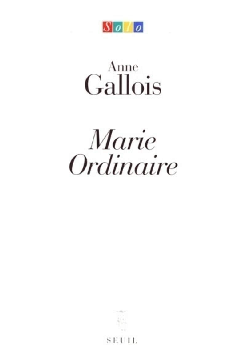 Marie Ordinaire book