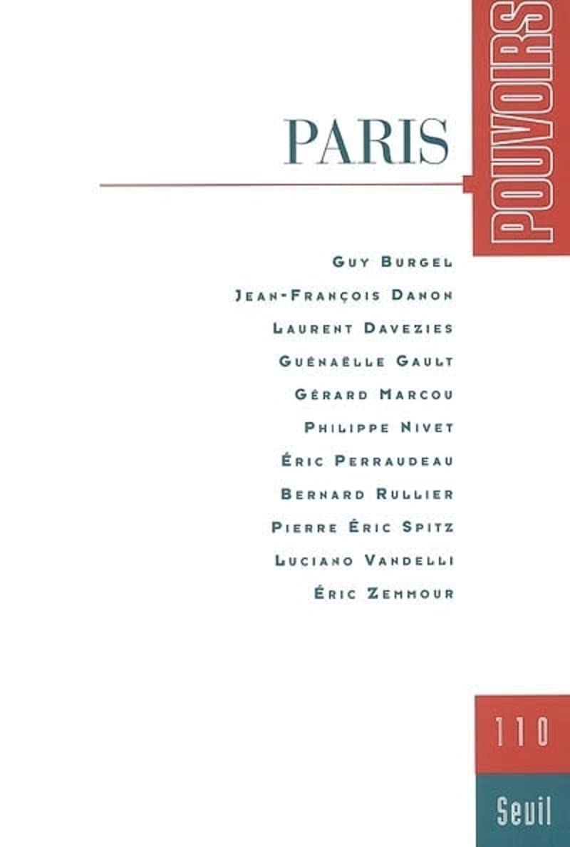 Pouvoirs, numéro 110 : La ville de Paris book