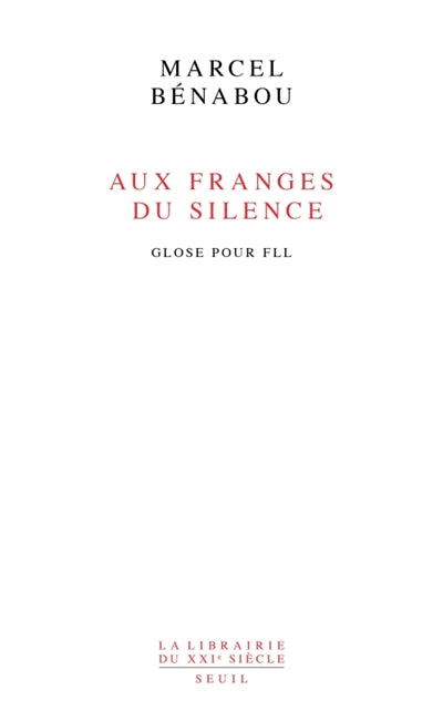 Product Image: Aux franges du silence : glose pour FLL