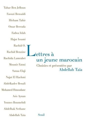 Lettres à un jeune Marocain (édition Maroc): Choisies et présentées par Abdellah Taïa Contemporary literature