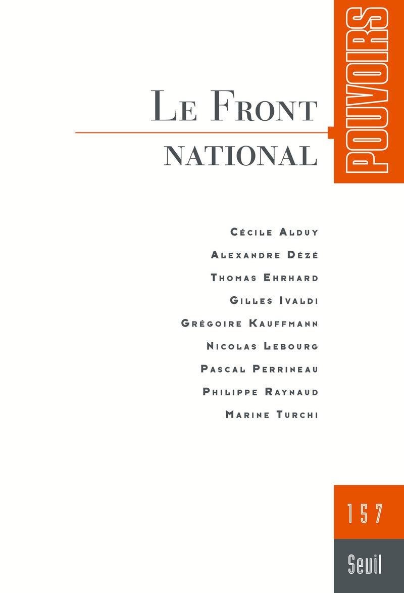 Pouvoirs, n° 157. Le Front national Books