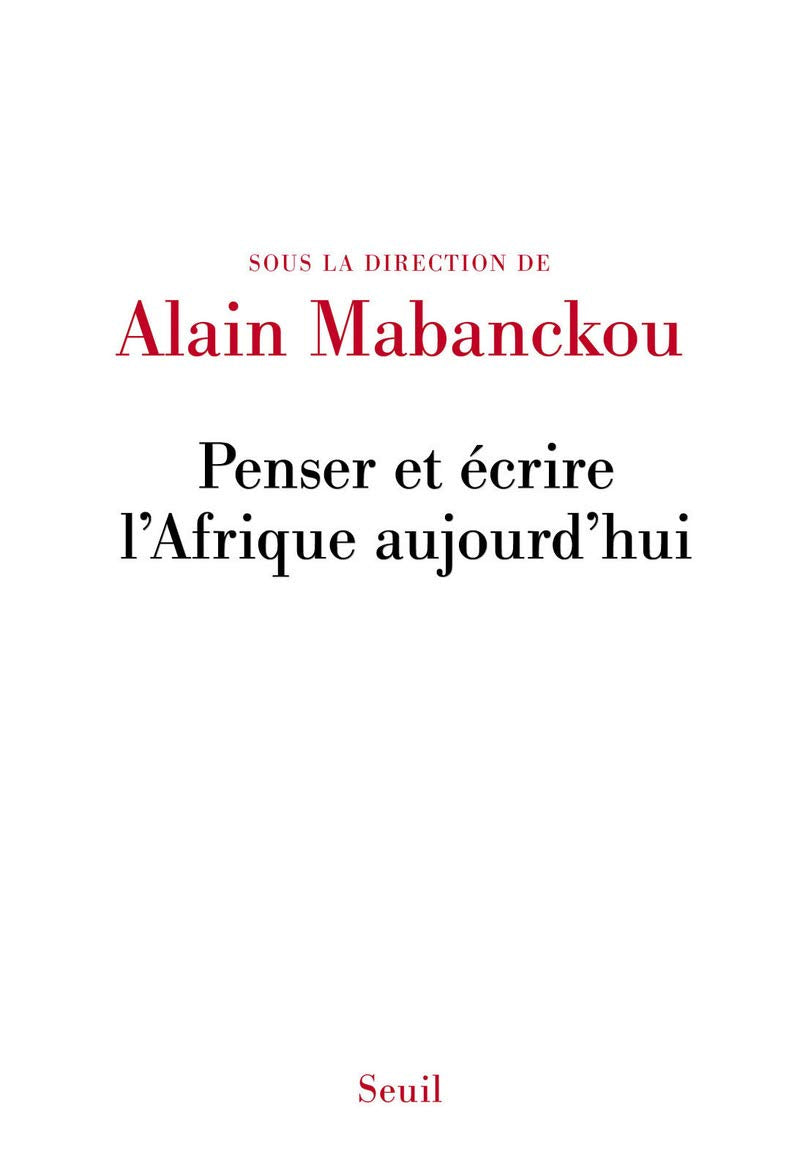 Penser et écrire l'Afrique aujourd'hui Books