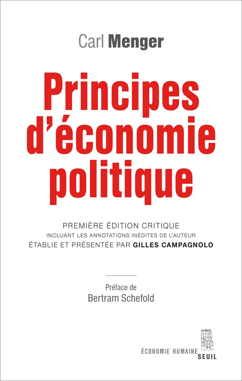Principes d'économie politique: Première édition critique incluant les annotations inédites de l'auteur établie et présentée par Gil Business, Finance & Career