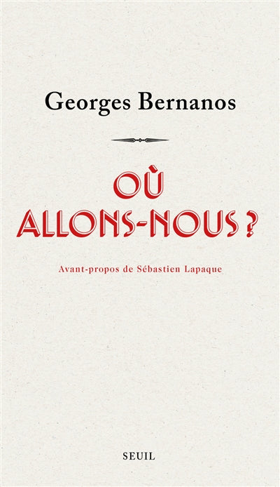 Product Image: Où allons-nous ?