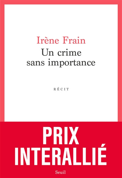 Product Image: Un crime sans importance : récit
