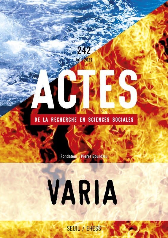 Actes de la recherche en sciences sociales, n° 242. Varia book