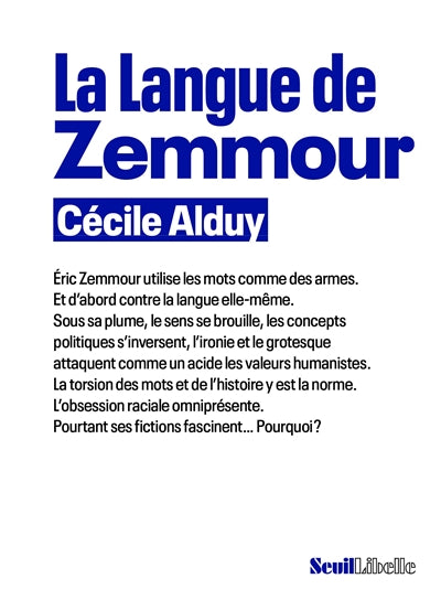 Product Image: La langue de Zemmour