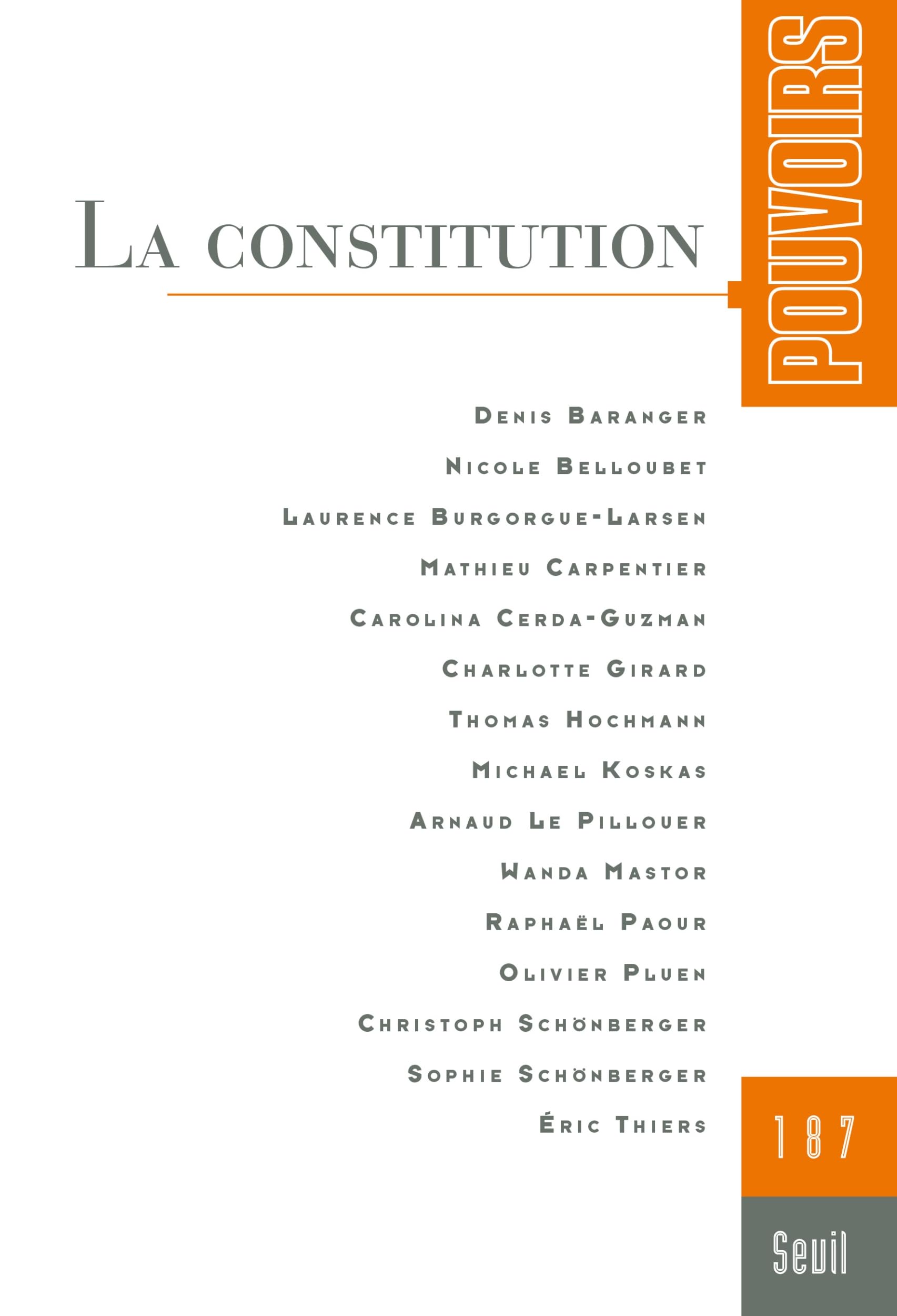 Pouvoirs, n°187. La Constitution Books