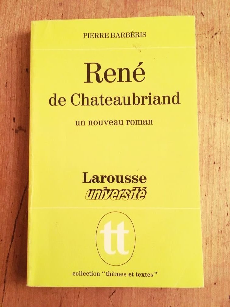 René de Chateaubriand, un nouveau roman Books