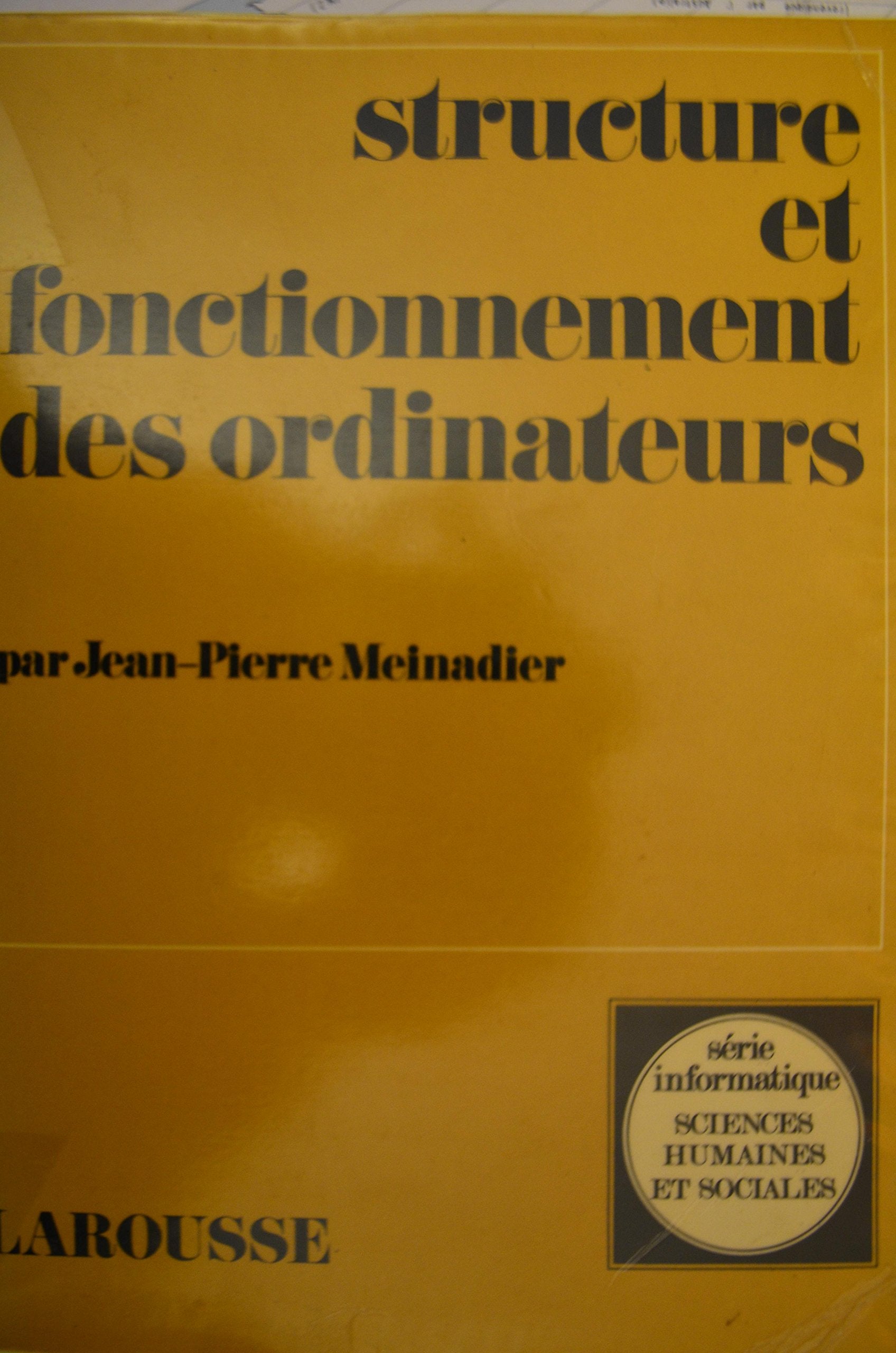 Structures et fonctionnement des ordinateurs book
