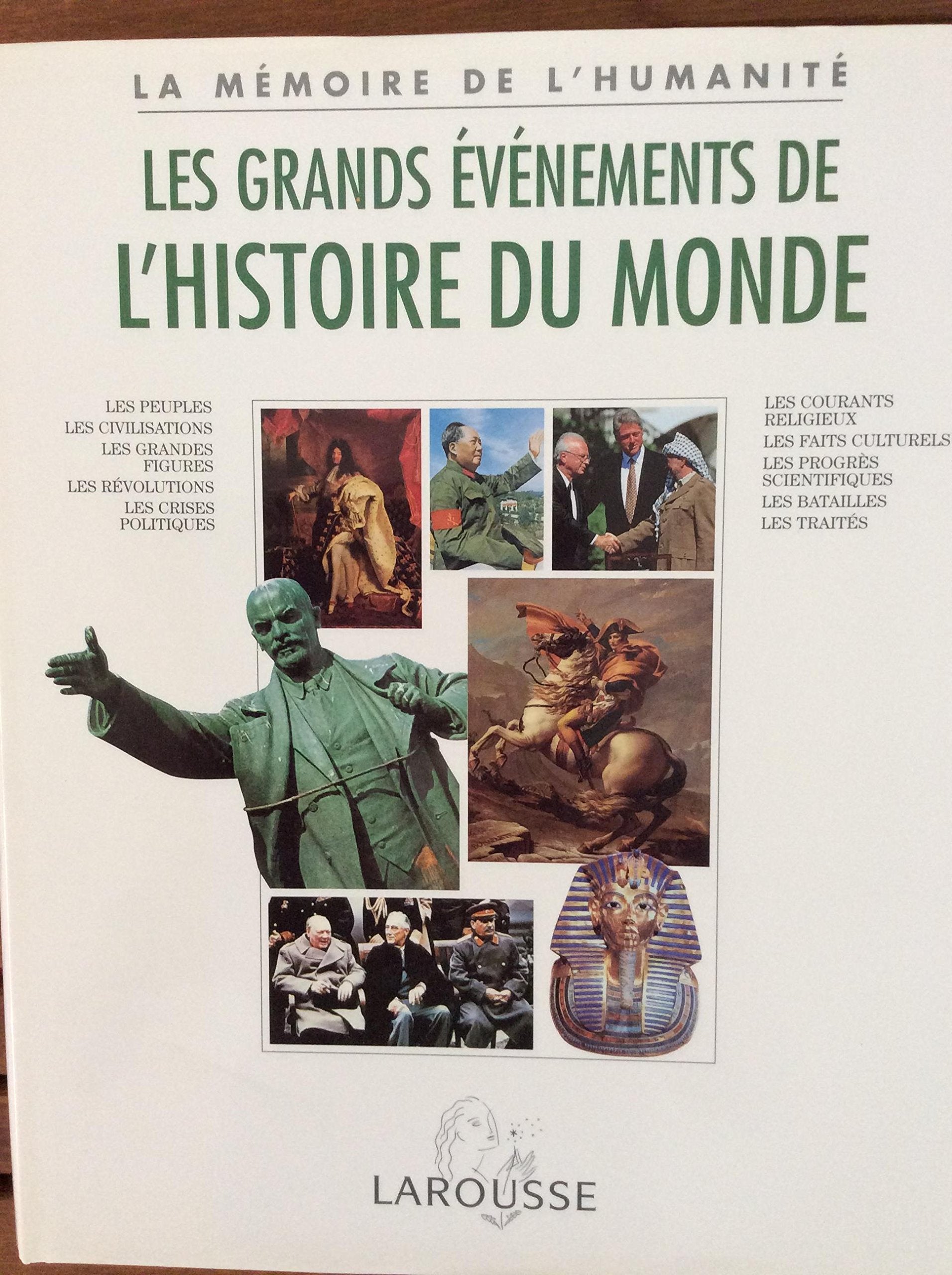 Les grands événements de l'histoire du monde Books