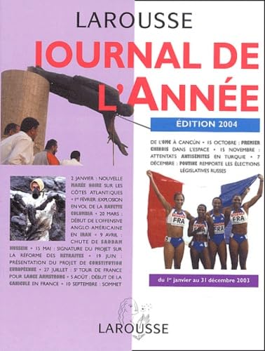 Journal de l'année 2003 : Du 1er janvier au 31 décembre 2003 book