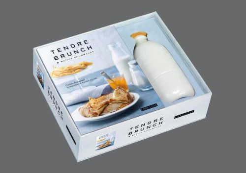 Tendre brunch & matins gourmands: Coffret : une livre et une bouteille en porcelaine blanche book