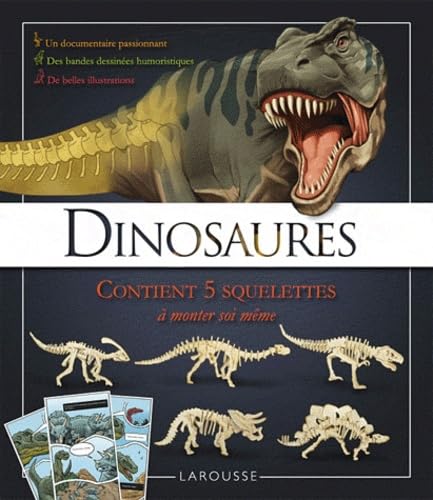 Les dinosaures: Contient 5 squelettes à monter soi-même book
