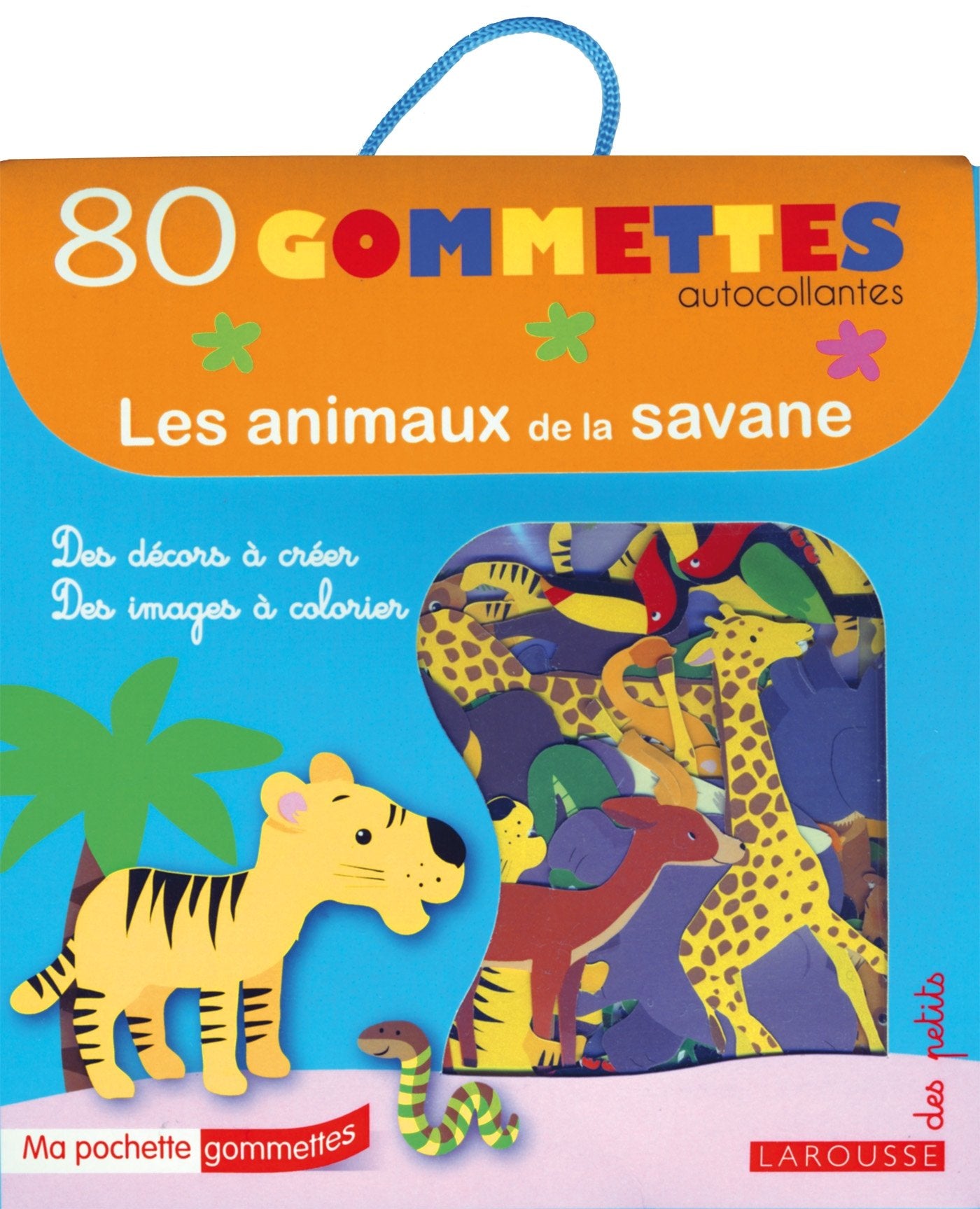 Ma pochette gommettes: Les animaux de la savane book