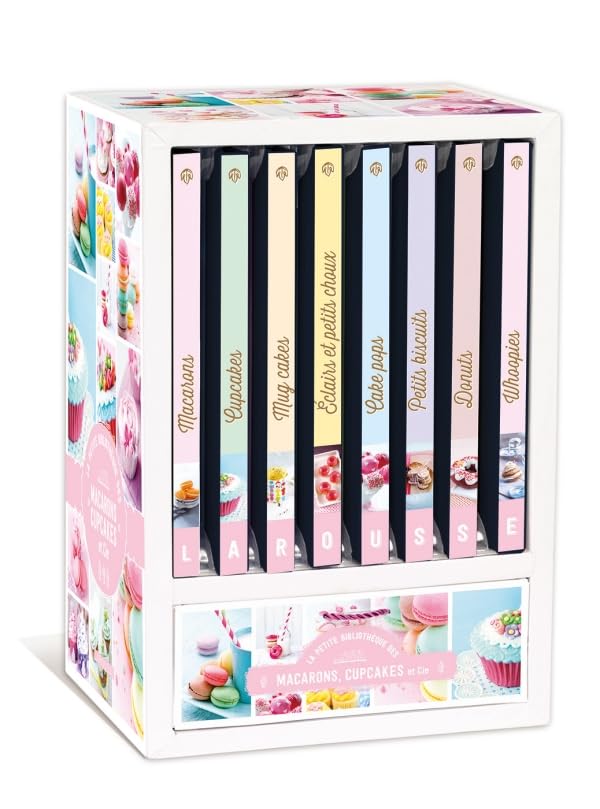 Macarons, cupcakes & cie: Coffret 8 volumes et un carnet de recettes à compléter soi-même Books
