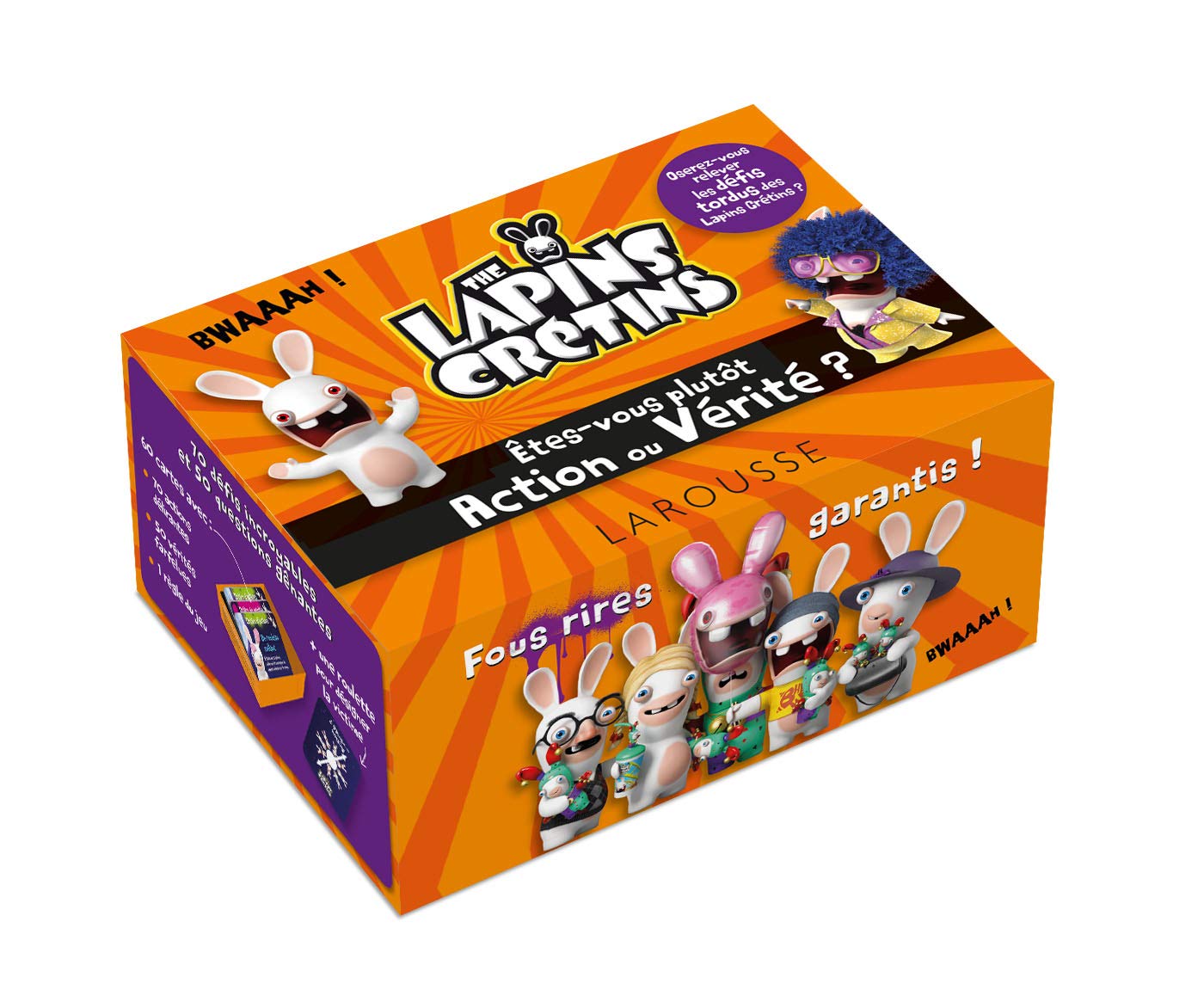 Etes-vous plus Actions ou vérités ? The Lapins Crétins: 60 cartes et une roulette Leisure, Home & Garden