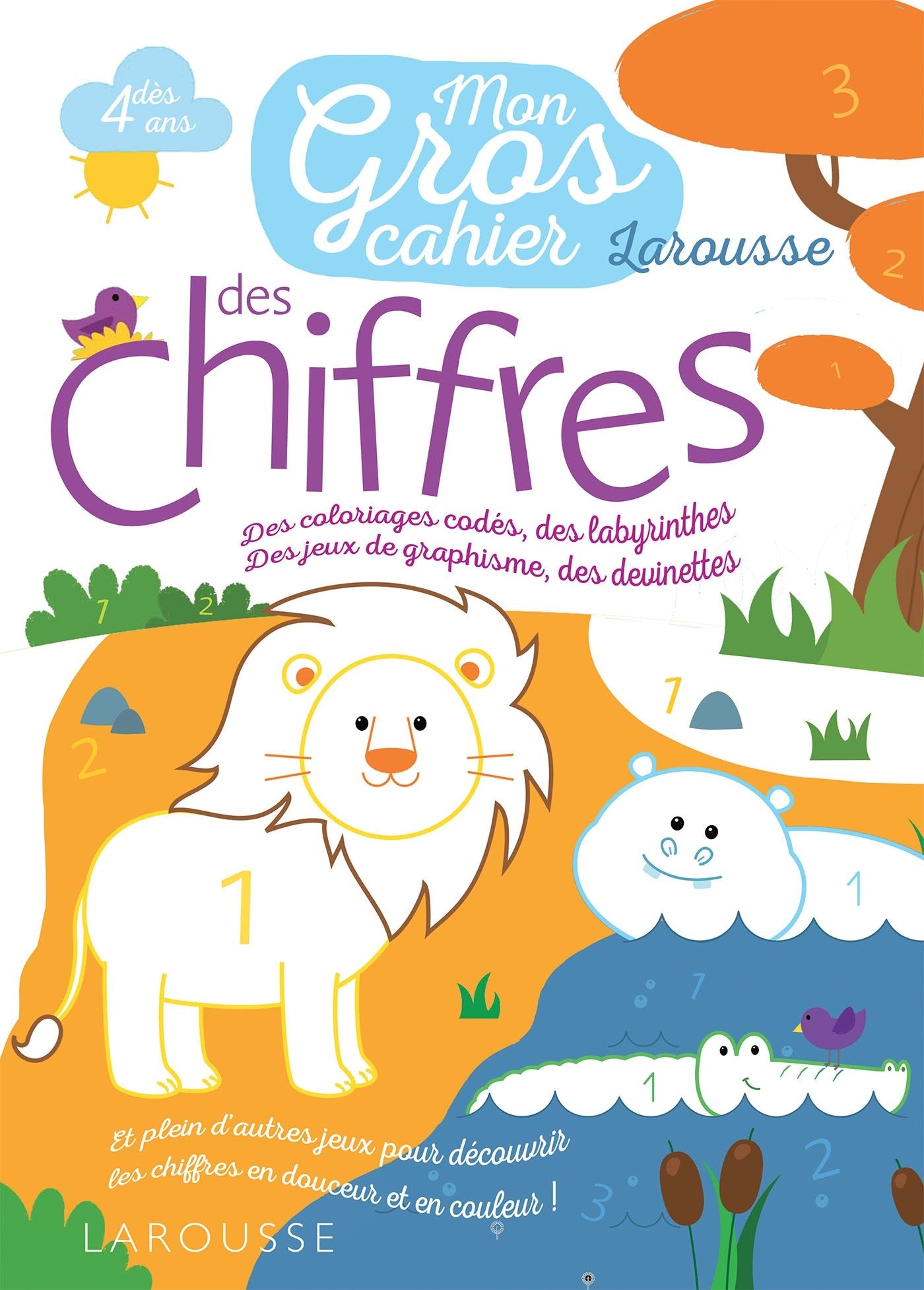 Mon gros cahier des chiffres Larousse: Dès 4 ans Tiptoi & Games