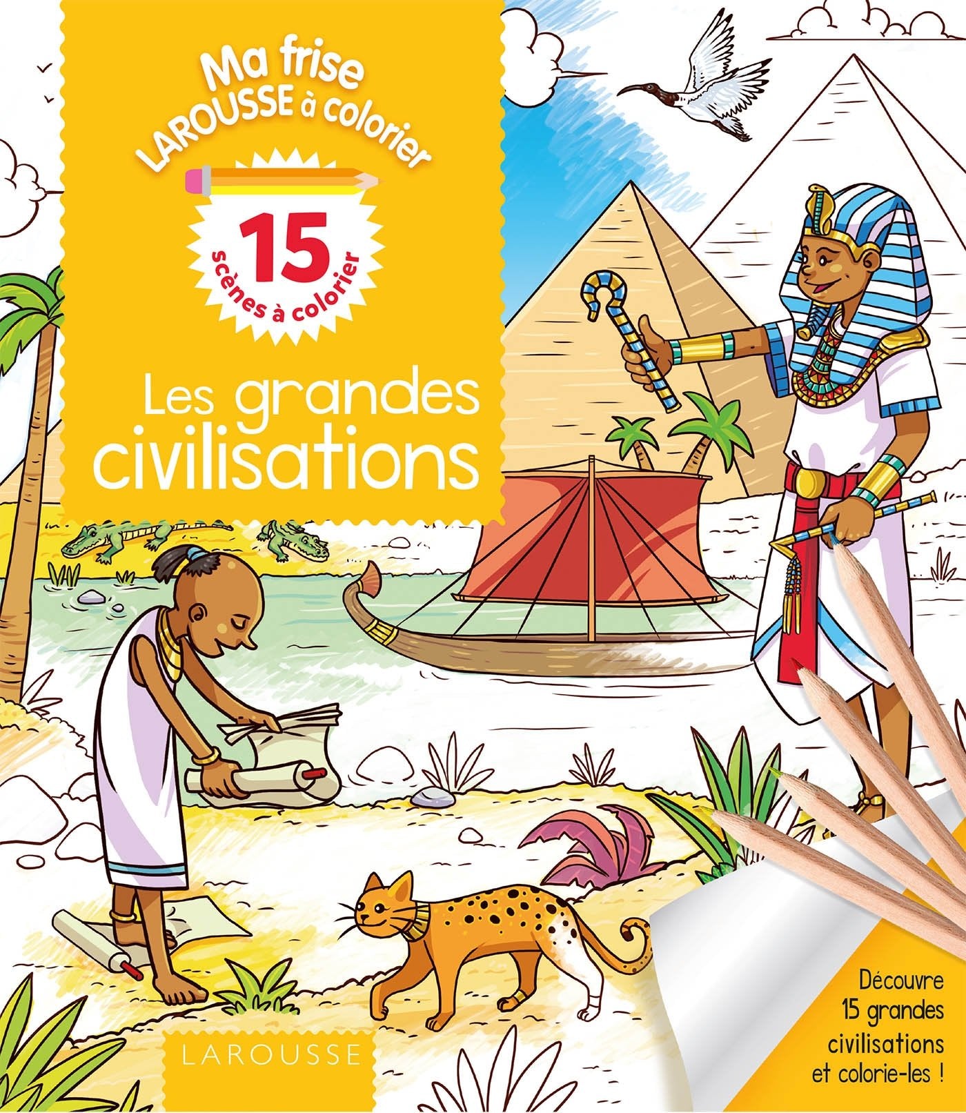 Les grandes civilisations à colorier book