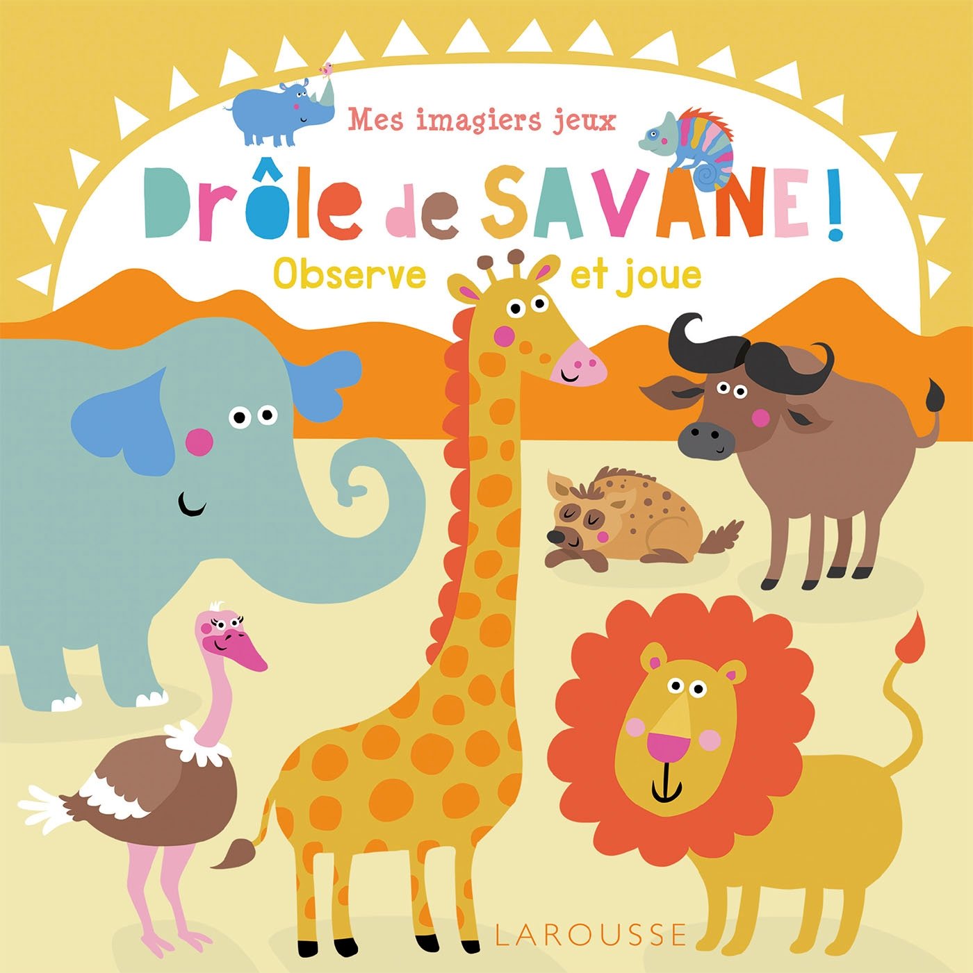 Mes imagiers-jeux : Drôle de savane !: Observe et joue Parents & Children