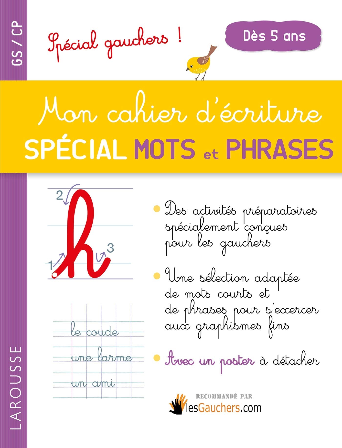 Mon cahier d'écriture sp 1er mots et phrases, spécial gauchers Non-fiction