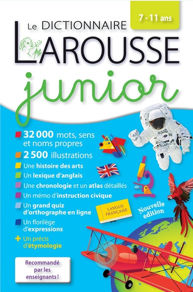 Le dictionnaire Larousse junior, 7-11 ans, CE, CM Foreign Languages ​​& Dictionaries