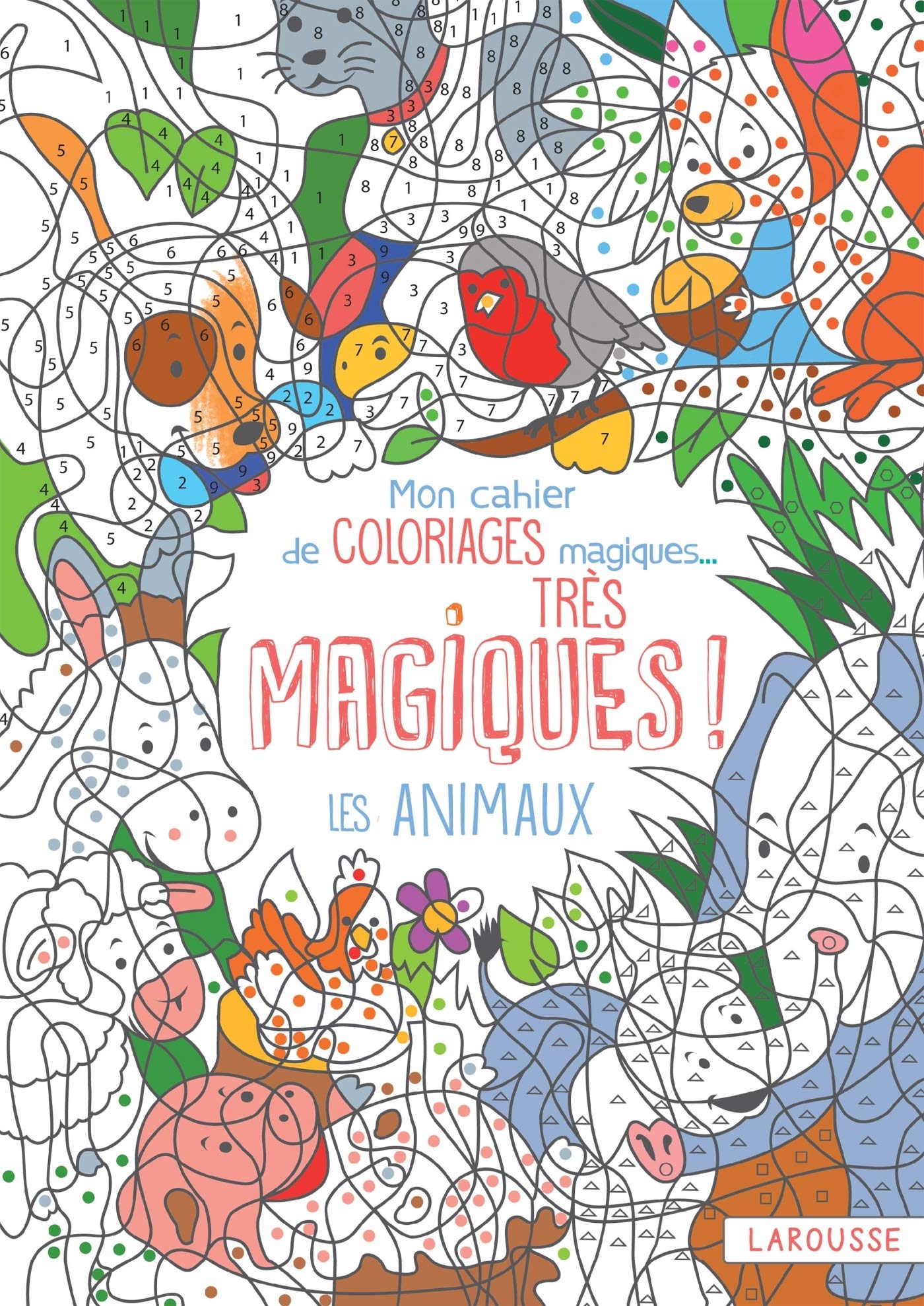 Mon cahier de coloriages magiques, très magiques ! Les animaux book