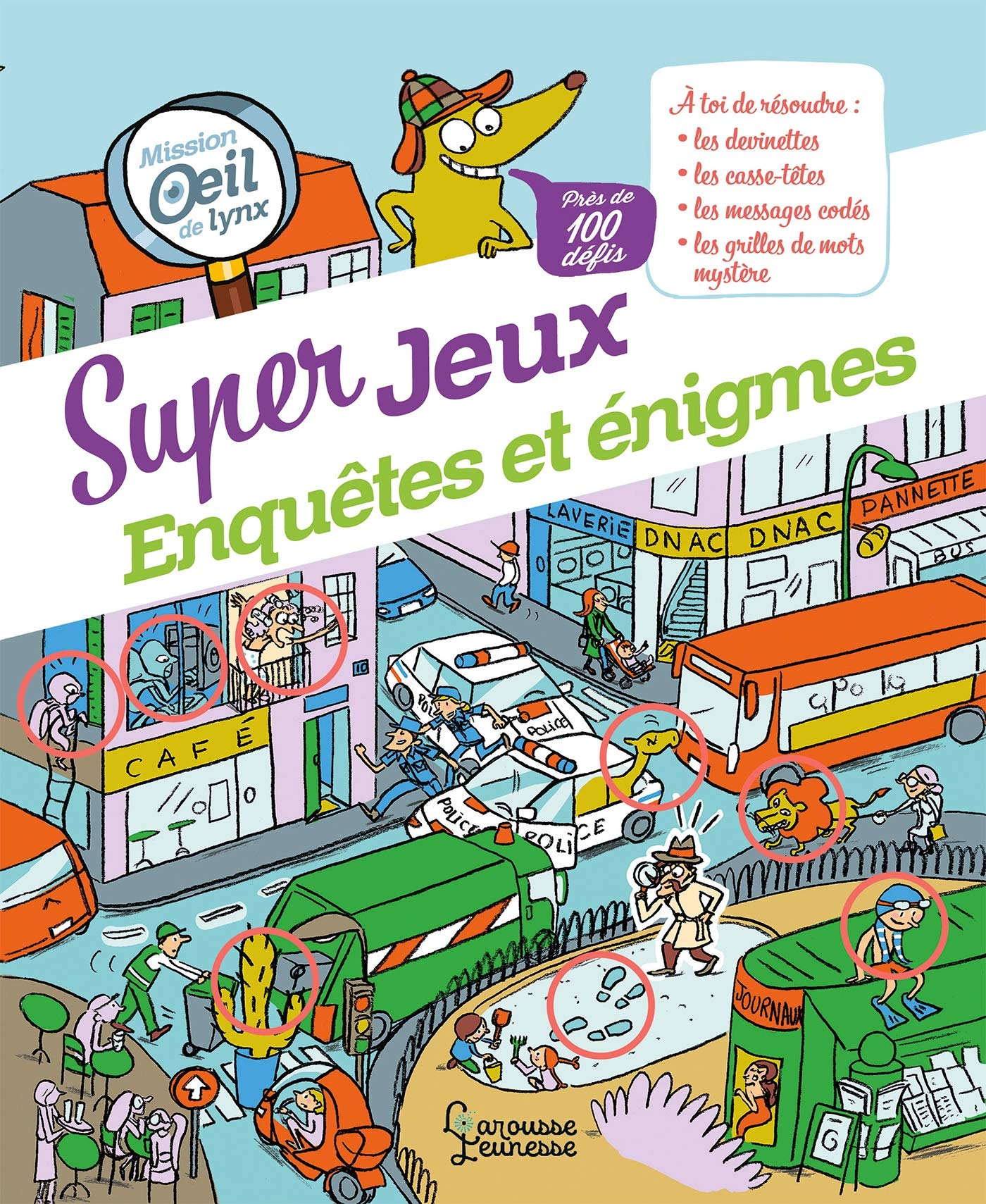 Super jeux d'enquêtes et énigmes: Mission oeil de lynx, plus de 100 défis Tiptoi & Games