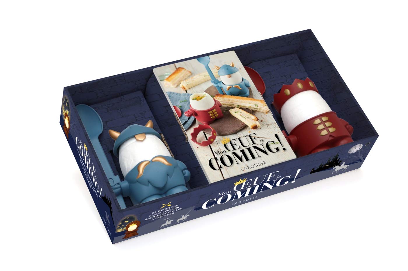 Mon oeuf is coming !: 1 livre de recettes avec 2 coquetiers équipés de leur cuillère Leisure, Home & Garden