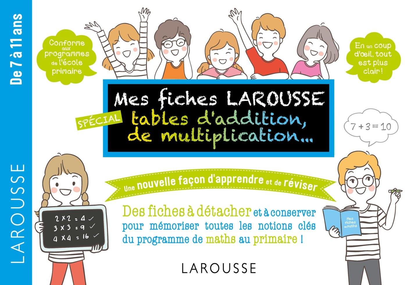Mes fiches Larousse, spéciales Additions, multiplications, ...: De 7 à 11 ans Non-fiction