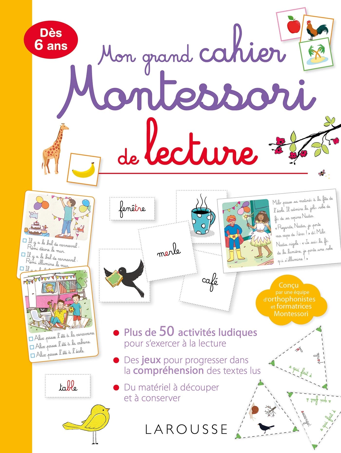 Mon grand cahier Montessori de lecture Foreign Languages ​​& Dictionaries
