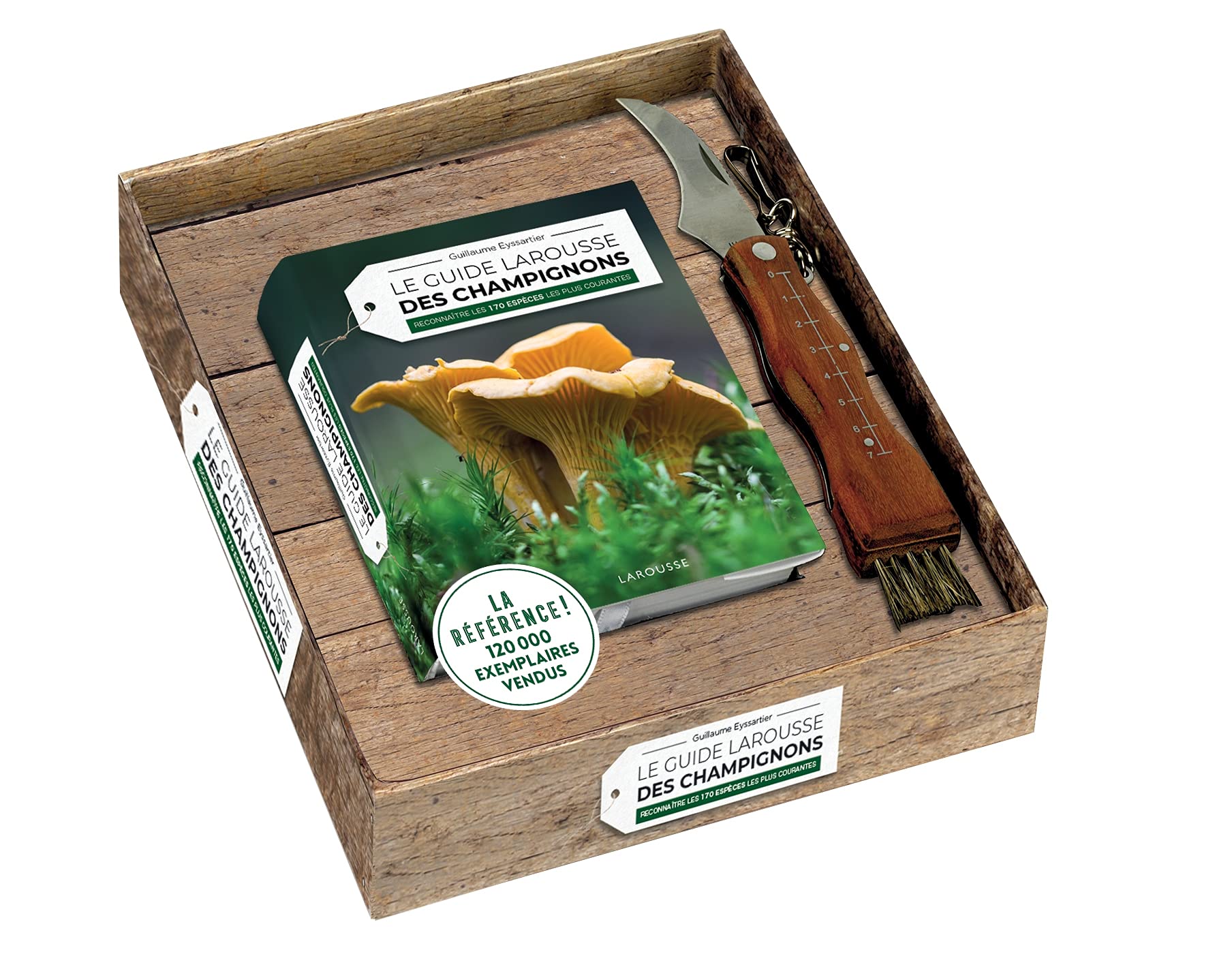 Coffret Le Larousse des champignons: Reconnaître les 170 espèces les plus courantes. Avec 1 couteau à champignons Leisure, Home & Garden
